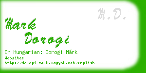 mark dorogi business card